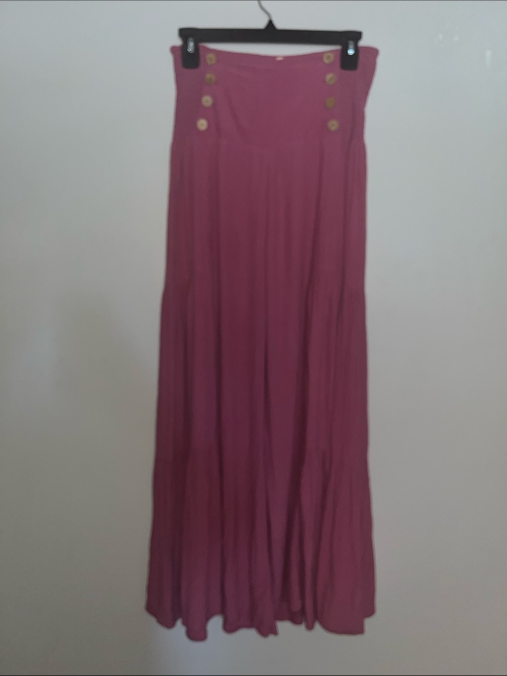 FP One Wide Leg High-Waist Pant in Deep Rose